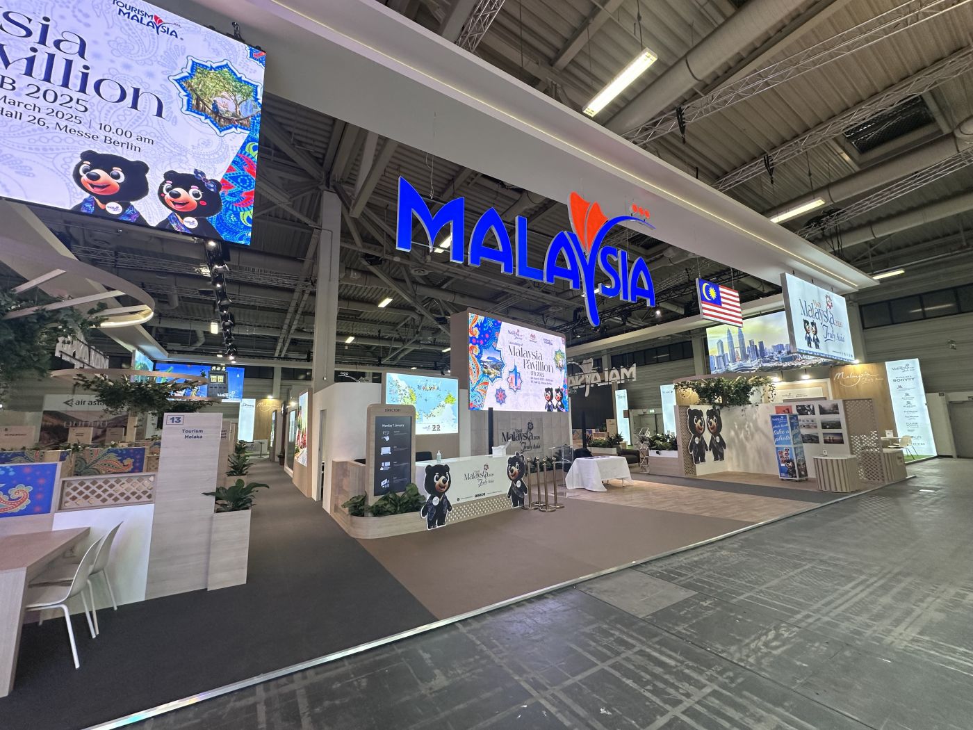 Malaysia national pavilion at ITB Berlin 2025 built by Kompania Stolarska