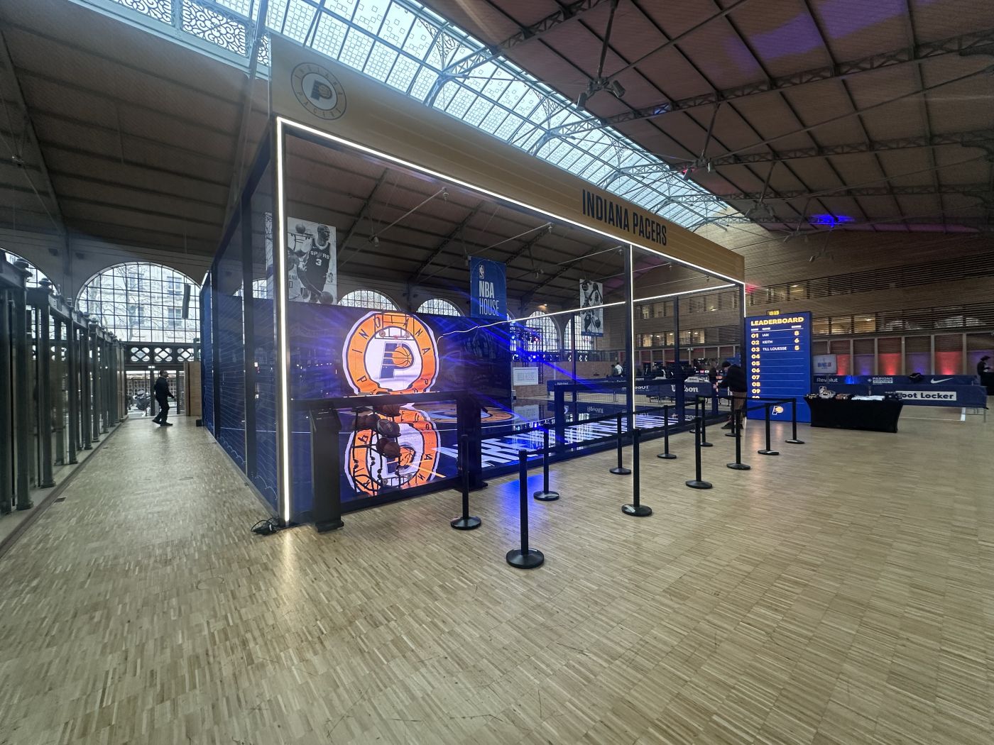 Indiana Pacers activation booth at NBA Paris Games